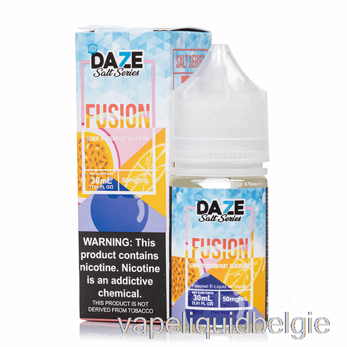 Vape Vloeistof Ijscitroen Passievrucht Bosbes - 7 Daze Fusiezout - 30 Ml 50 Mg